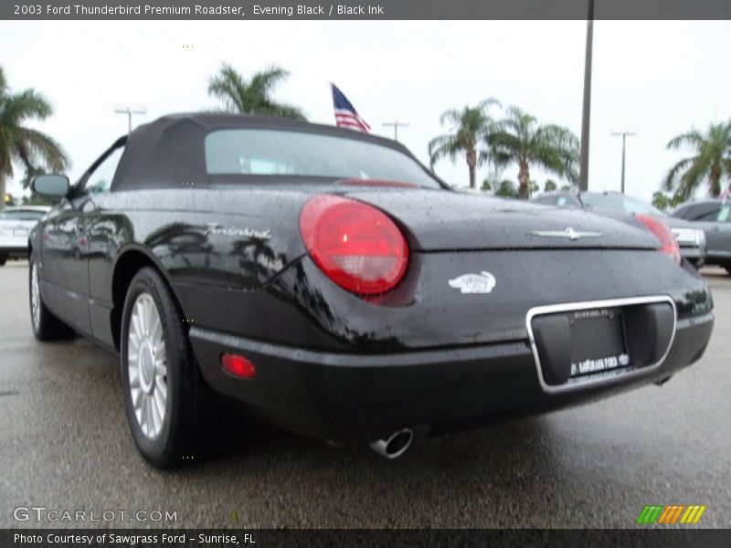 Evening Black / Black Ink 2003 Ford Thunderbird Premium Roadster