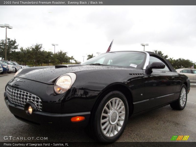 Evening Black / Black Ink 2003 Ford Thunderbird Premium Roadster