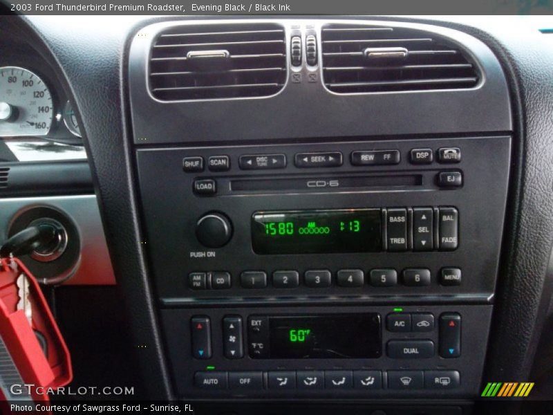 Evening Black / Black Ink 2003 Ford Thunderbird Premium Roadster