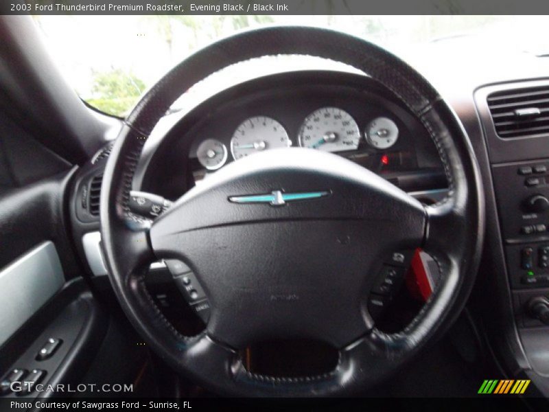 Evening Black / Black Ink 2003 Ford Thunderbird Premium Roadster