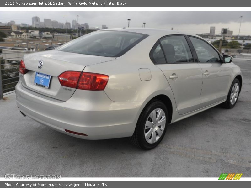 White Gold Metallic / Titan Black 2012 Volkswagen Jetta SE Sedan