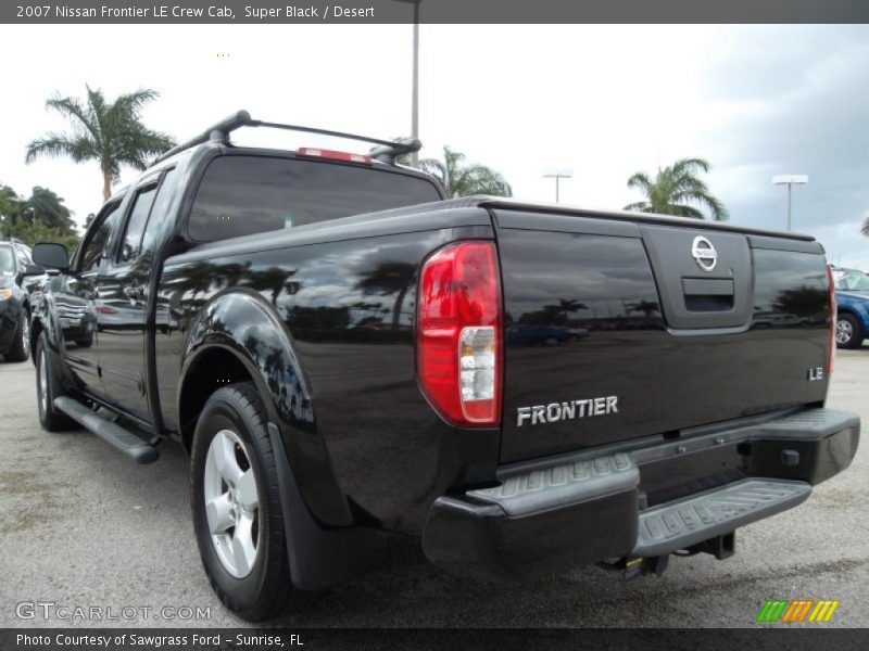 Super Black / Desert 2007 Nissan Frontier LE Crew Cab