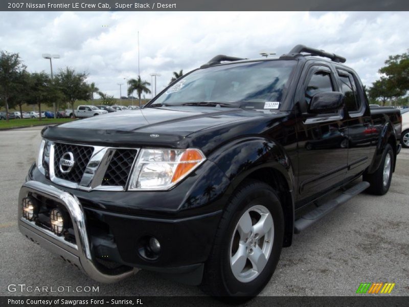 Super Black / Desert 2007 Nissan Frontier LE Crew Cab