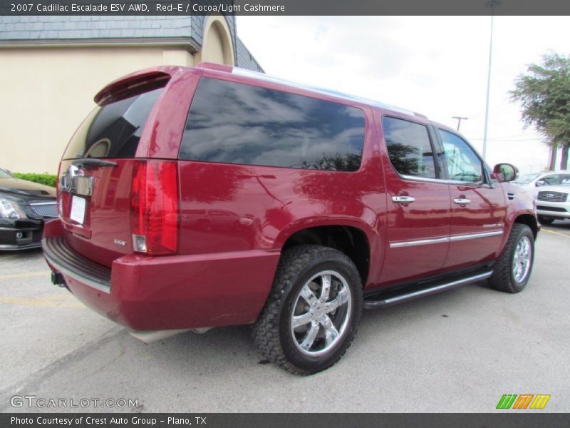 Red-E / Cocoa/Light Cashmere 2007 Cadillac Escalade ESV AWD