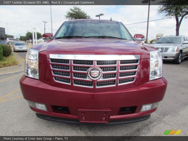 Red-E / Cocoa/Light Cashmere 2007 Cadillac Escalade ESV AWD