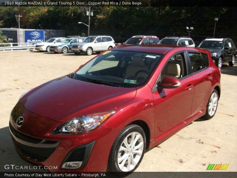 Copper Red Mica / Dune Beige 2010 Mazda MAZDA3 s Grand Touring 5 Door