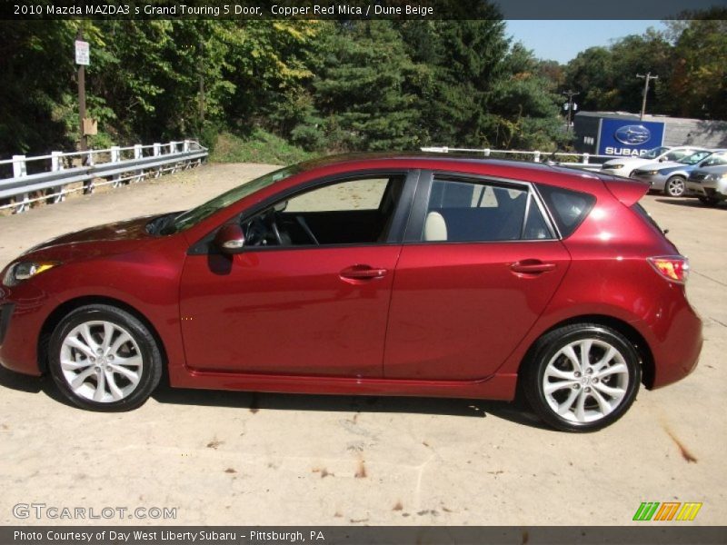Copper Red Mica / Dune Beige 2010 Mazda MAZDA3 s Grand Touring 5 Door