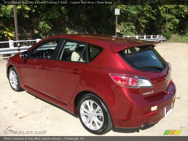 Copper Red Mica / Dune Beige 2010 Mazda MAZDA3 s Grand Touring 5 Door