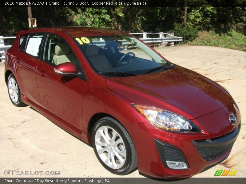 Copper Red Mica / Dune Beige 2010 Mazda MAZDA3 s Grand Touring 5 Door