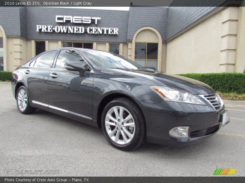 Obsidian Black / Light Gray 2010 Lexus ES 350