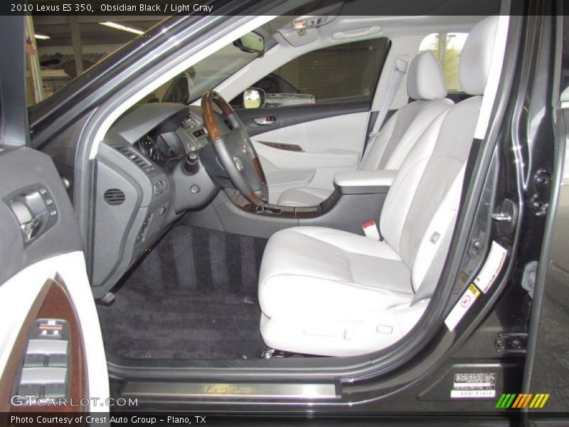 Obsidian Black / Light Gray 2010 Lexus ES 350
