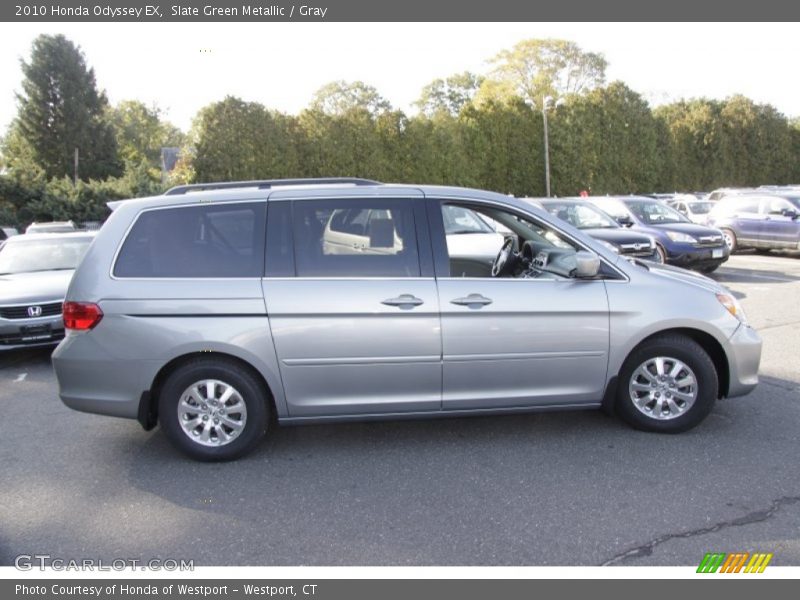 Slate Green Metallic / Gray 2010 Honda Odyssey EX