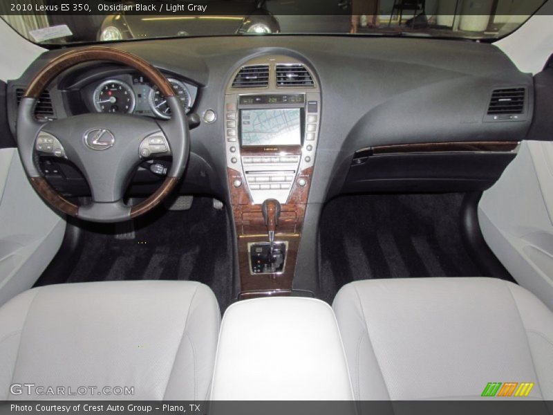 Obsidian Black / Light Gray 2010 Lexus ES 350