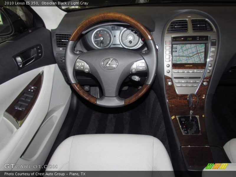 Obsidian Black / Light Gray 2010 Lexus ES 350