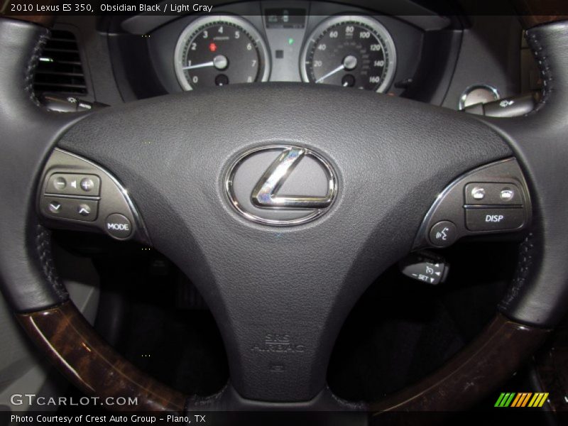 Obsidian Black / Light Gray 2010 Lexus ES 350