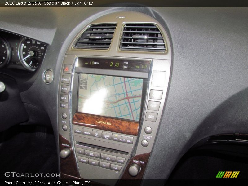Obsidian Black / Light Gray 2010 Lexus ES 350