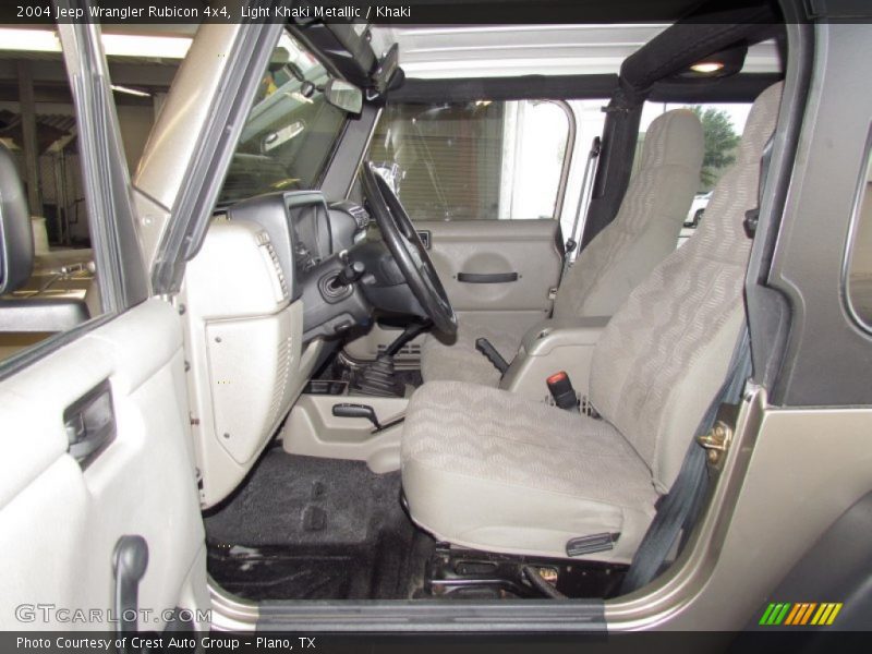 Light Khaki Metallic / Khaki 2004 Jeep Wrangler Rubicon 4x4