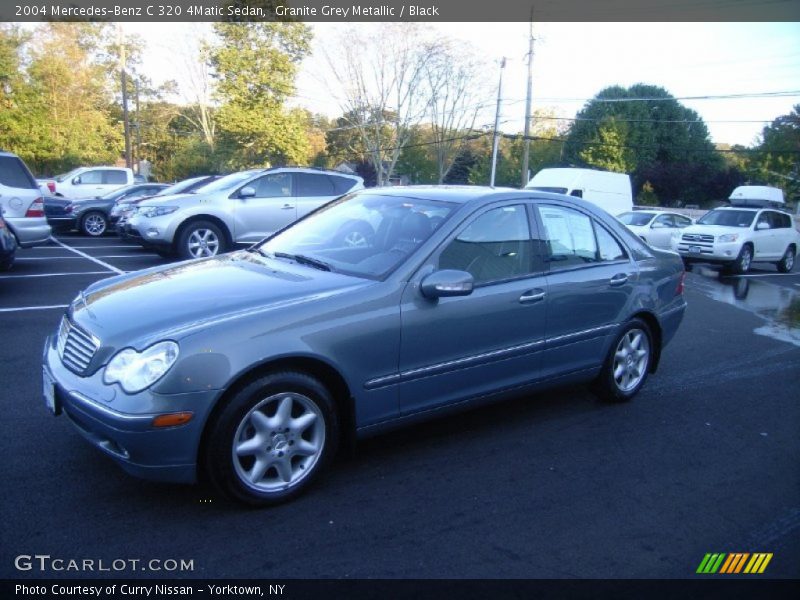 Granite Grey Metallic / Black 2004 Mercedes-Benz C 320 4Matic Sedan