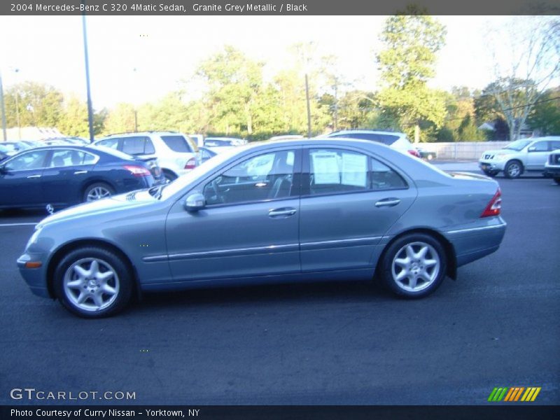 Granite Grey Metallic / Black 2004 Mercedes-Benz C 320 4Matic Sedan