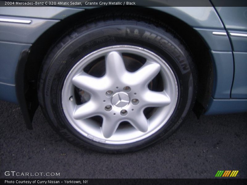 Granite Grey Metallic / Black 2004 Mercedes-Benz C 320 4Matic Sedan