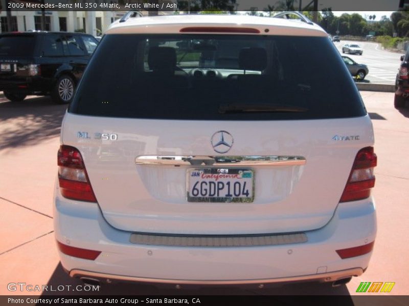 Arctic White / Ash 2009 Mercedes-Benz ML 350 4Matic