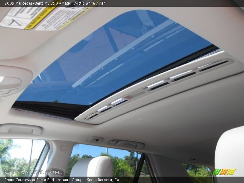 Arctic White / Ash 2009 Mercedes-Benz ML 350 4Matic