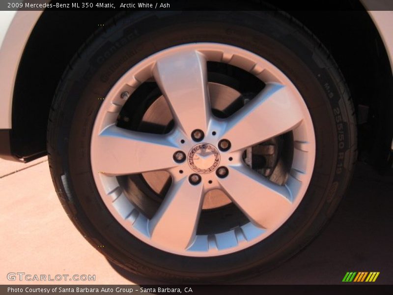 Arctic White / Ash 2009 Mercedes-Benz ML 350 4Matic