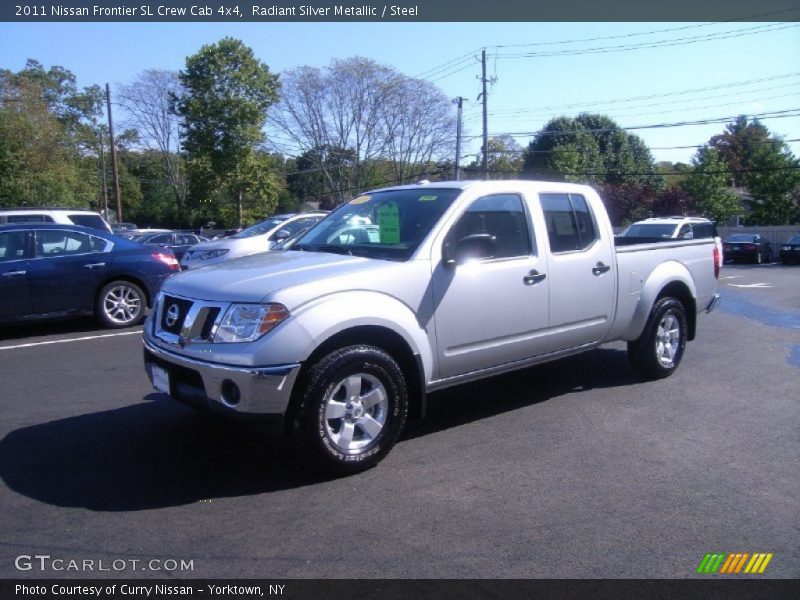 Radiant Silver Metallic / Steel 2011 Nissan Frontier SL Crew Cab 4x4