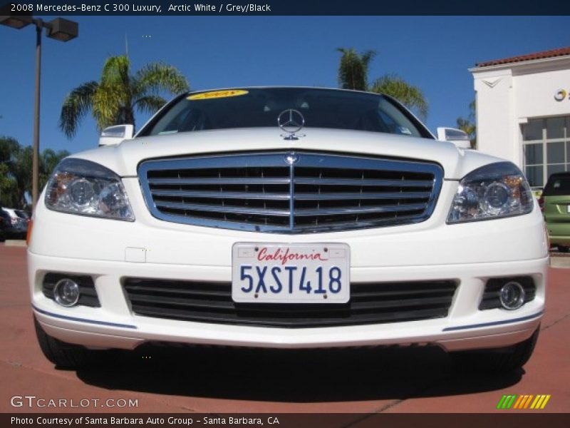 Arctic White / Grey/Black 2008 Mercedes-Benz C 300 Luxury