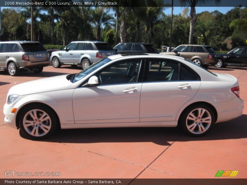 Arctic White / Grey/Black 2008 Mercedes-Benz C 300 Luxury