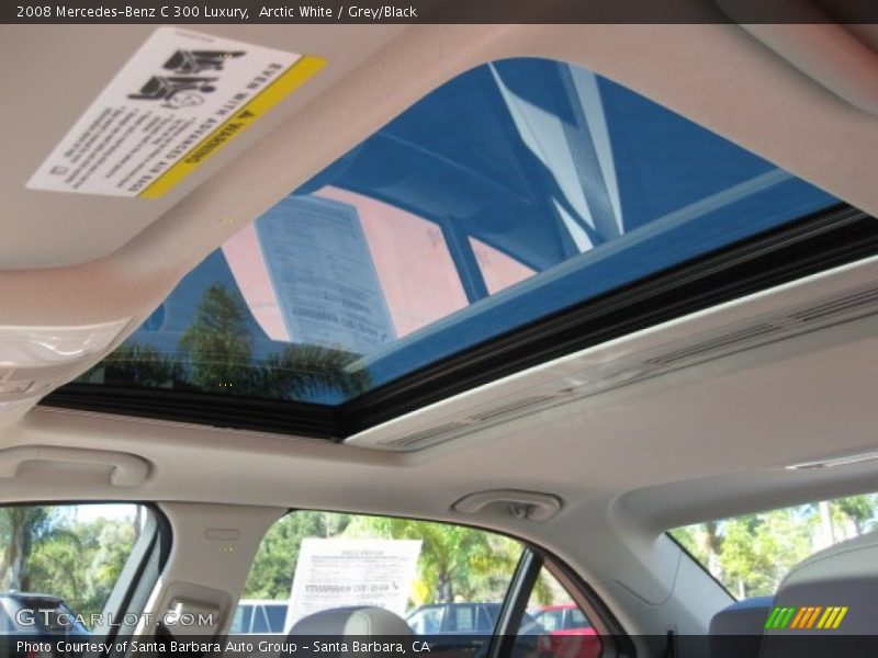 Arctic White / Grey/Black 2008 Mercedes-Benz C 300 Luxury