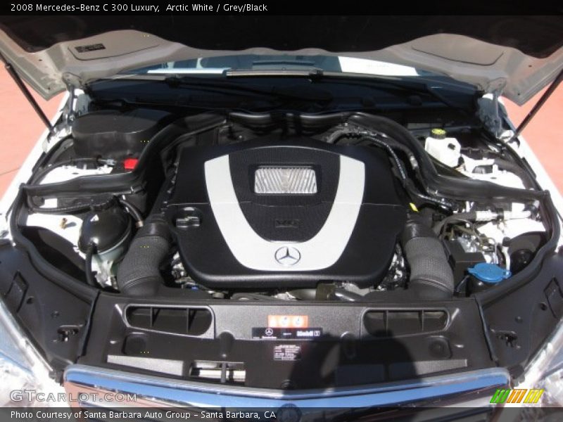 Arctic White / Grey/Black 2008 Mercedes-Benz C 300 Luxury