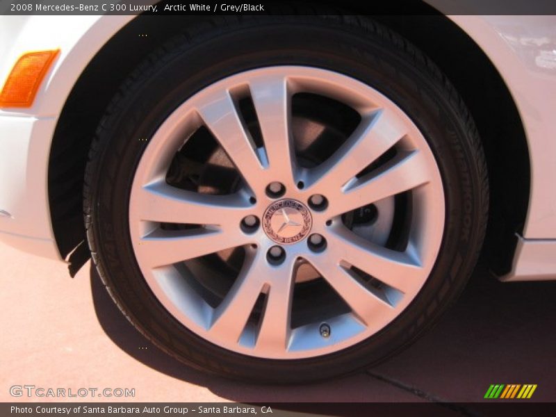 Arctic White / Grey/Black 2008 Mercedes-Benz C 300 Luxury
