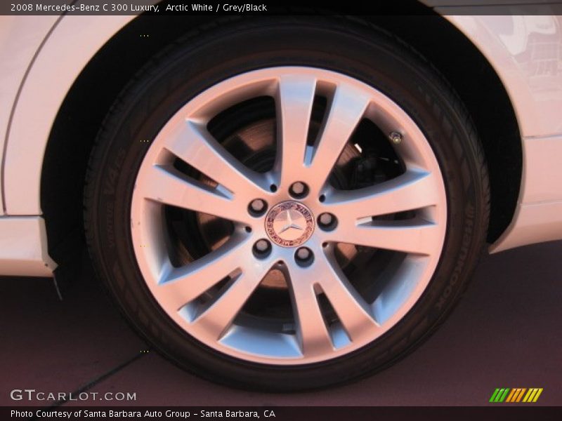 Arctic White / Grey/Black 2008 Mercedes-Benz C 300 Luxury