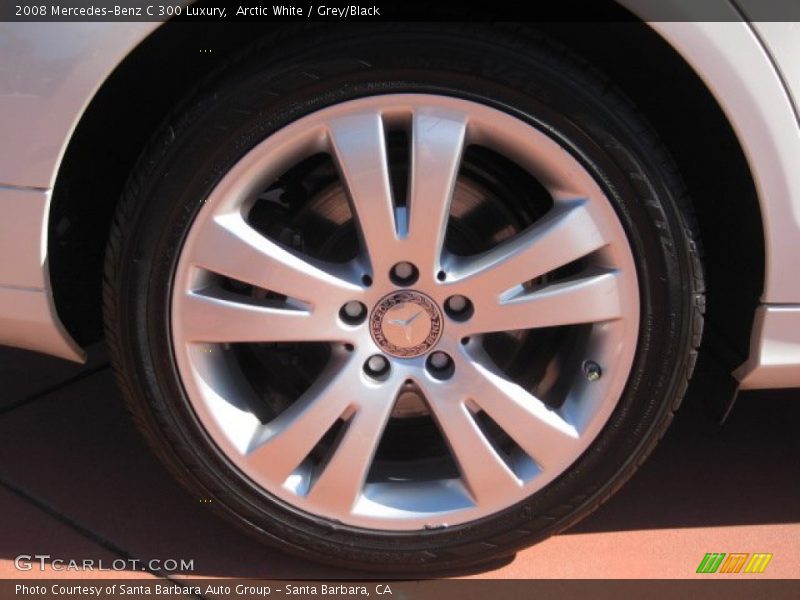 Arctic White / Grey/Black 2008 Mercedes-Benz C 300 Luxury