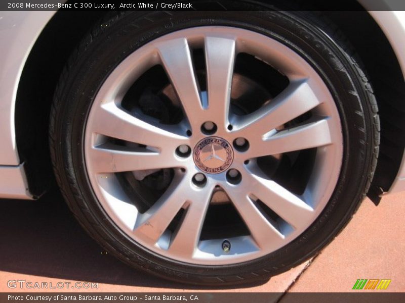 Arctic White / Grey/Black 2008 Mercedes-Benz C 300 Luxury