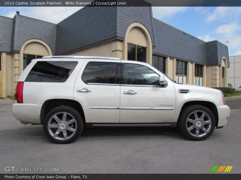 White Diamond / Cocoa/Light Linen 2010 Cadillac Escalade Platinum