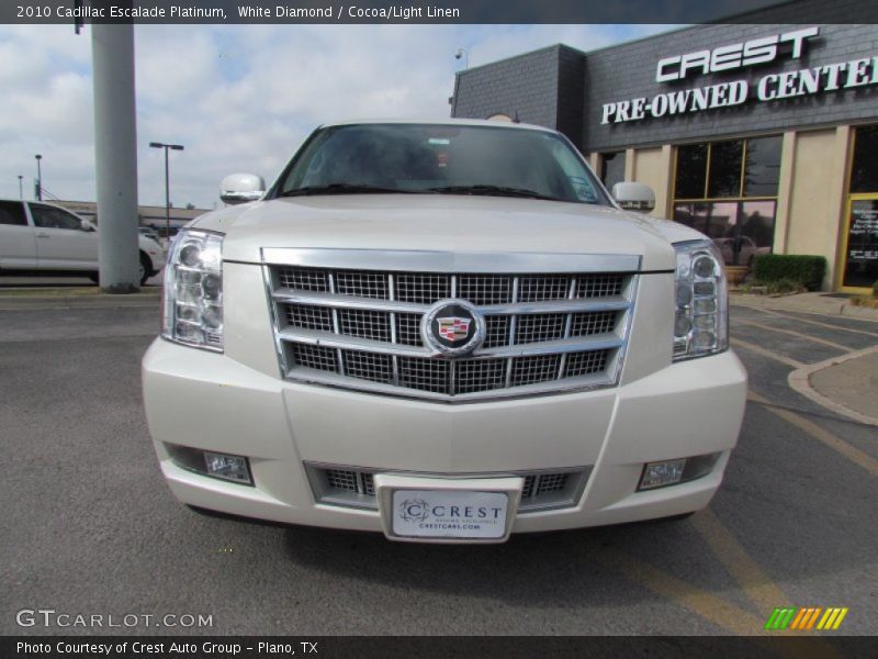 White Diamond / Cocoa/Light Linen 2010 Cadillac Escalade Platinum