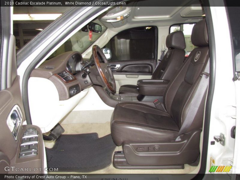  2010 Escalade Platinum Cocoa/Light Linen Interior
