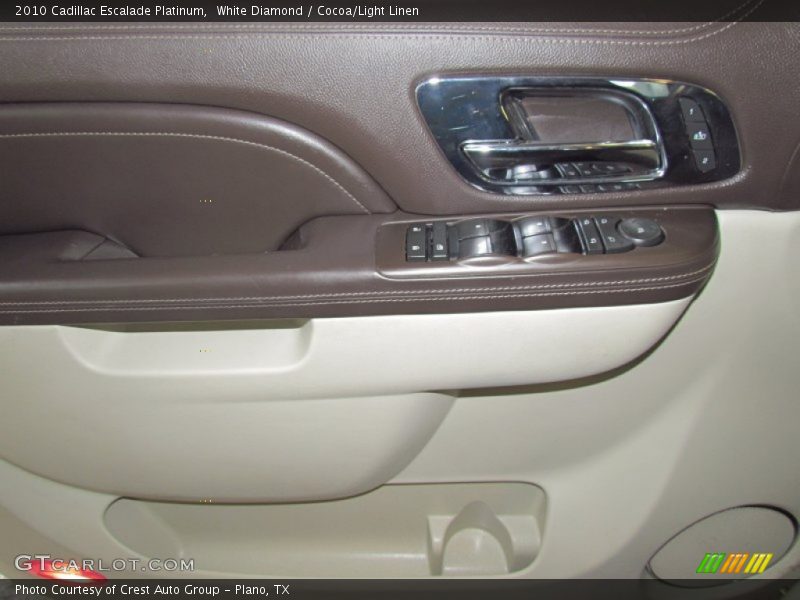 White Diamond / Cocoa/Light Linen 2010 Cadillac Escalade Platinum