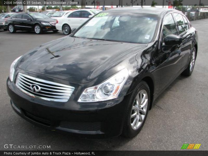 Black Obsidian / Stone 2008 Infiniti G 35 Sedan