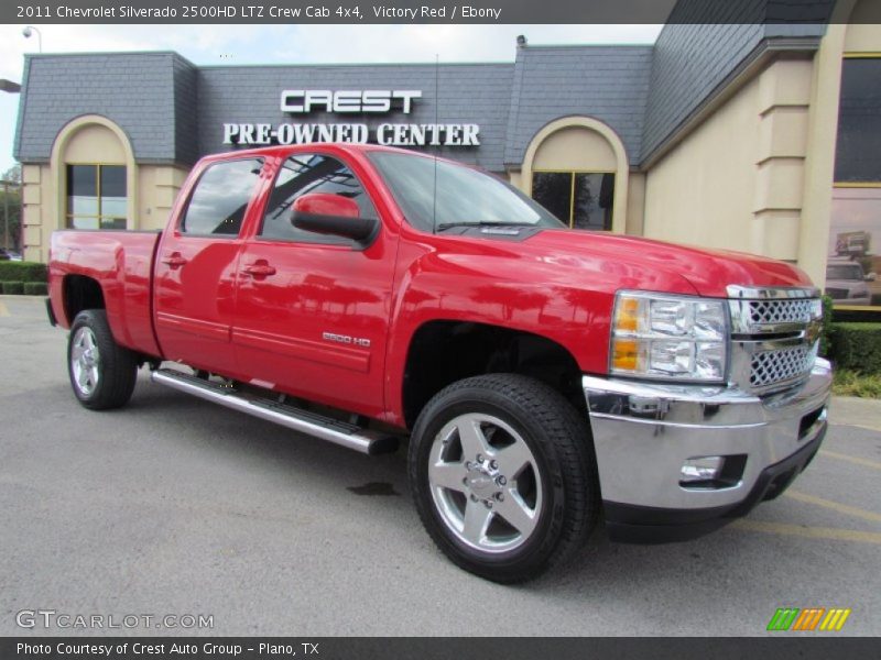 Victory Red / Ebony 2011 Chevrolet Silverado 2500HD LTZ Crew Cab 4x4