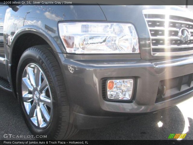 Silver Graphite Gray / Stone 2008 Infiniti QX 56
