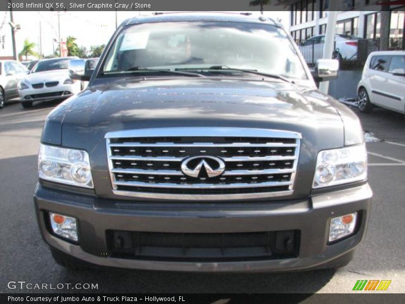 Silver Graphite Gray / Stone 2008 Infiniti QX 56
