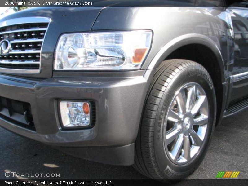 Silver Graphite Gray / Stone 2008 Infiniti QX 56