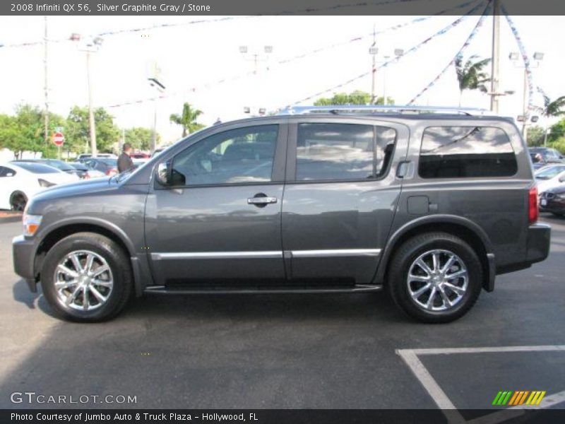 Silver Graphite Gray / Stone 2008 Infiniti QX 56