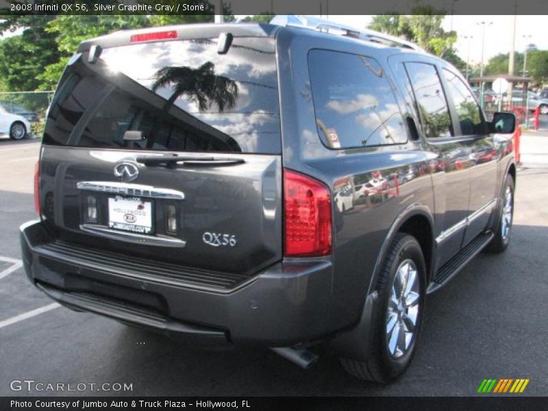Silver Graphite Gray / Stone 2008 Infiniti QX 56