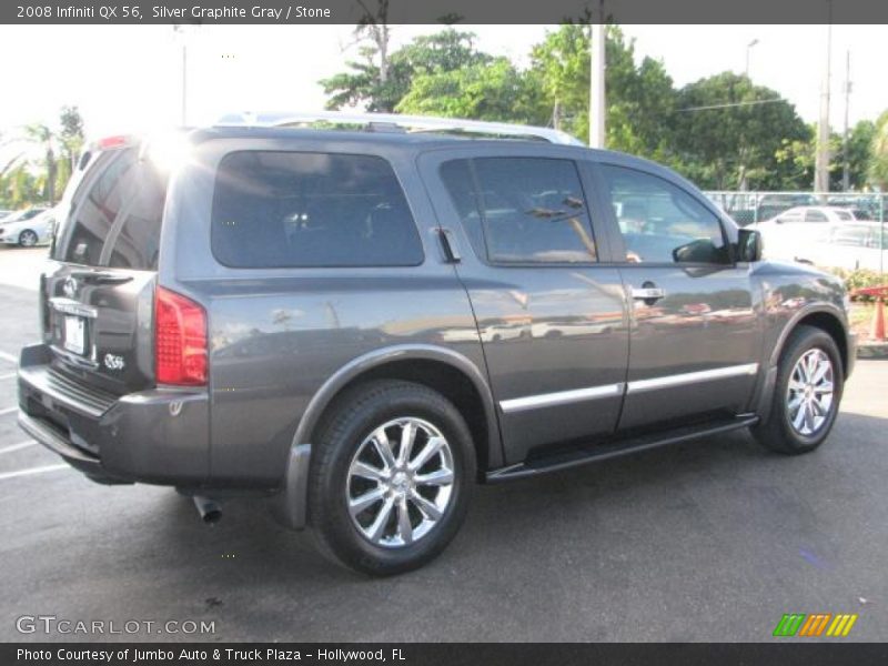 Silver Graphite Gray / Stone 2008 Infiniti QX 56