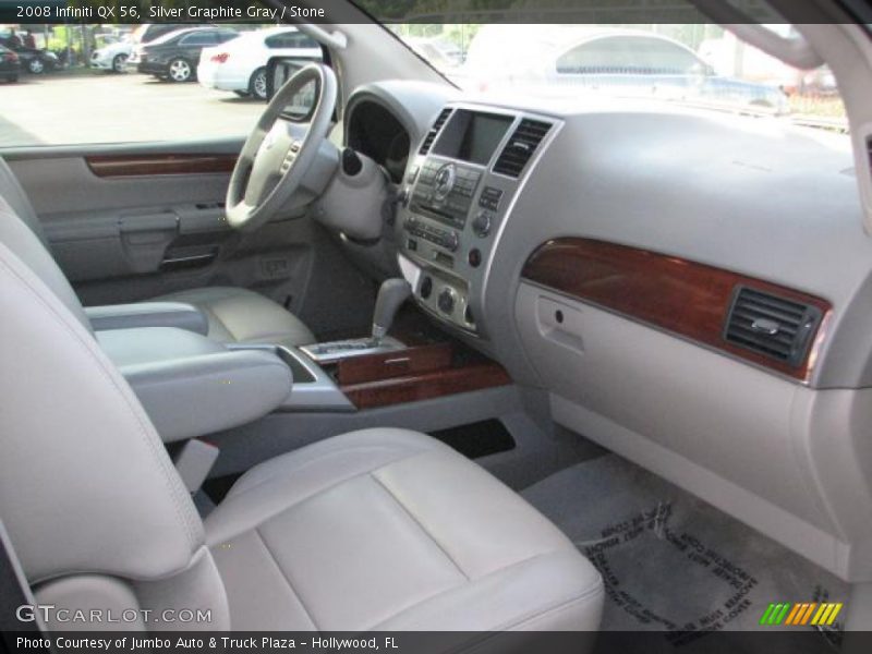 Silver Graphite Gray / Stone 2008 Infiniti QX 56