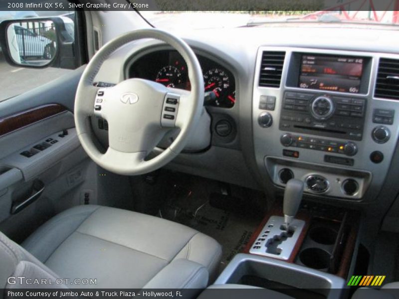 Silver Graphite Gray / Stone 2008 Infiniti QX 56